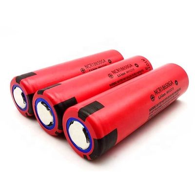 Batería recargable roja 2400Mah 3.7V MSDS de Nmc de la lámpara 18650